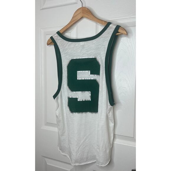Victoria's Secret PINK Women's Michigan State Spartans MSU Tank Top Size Medium - Picture 9 of 10